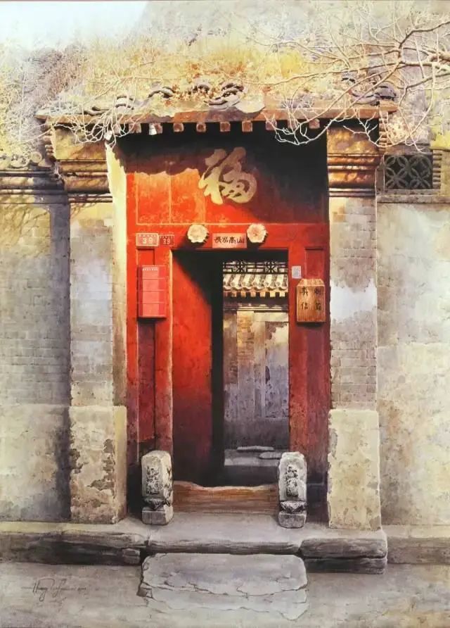 绝美!水彩画中的北京