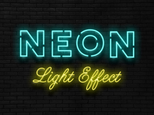 psd源文件图层样式霓虹灯效果包含50种霓虹灯效果ps图层样式,1种 