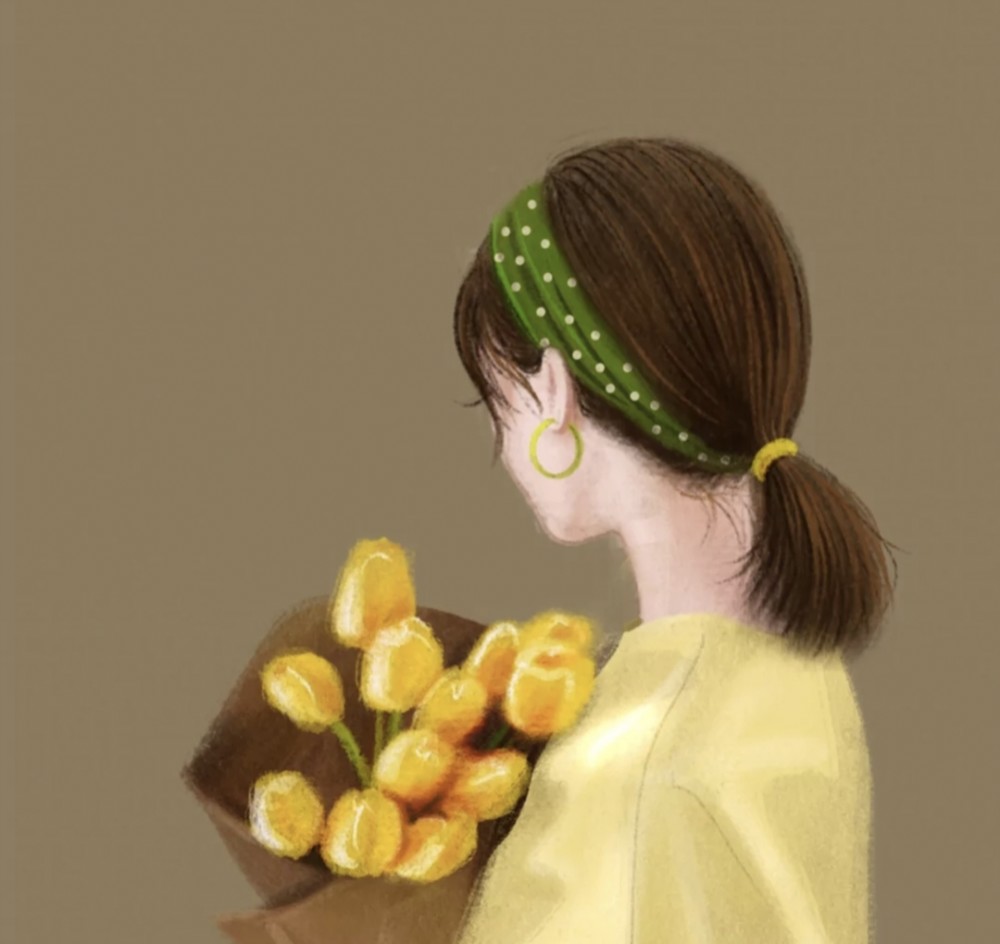 背影女生头像