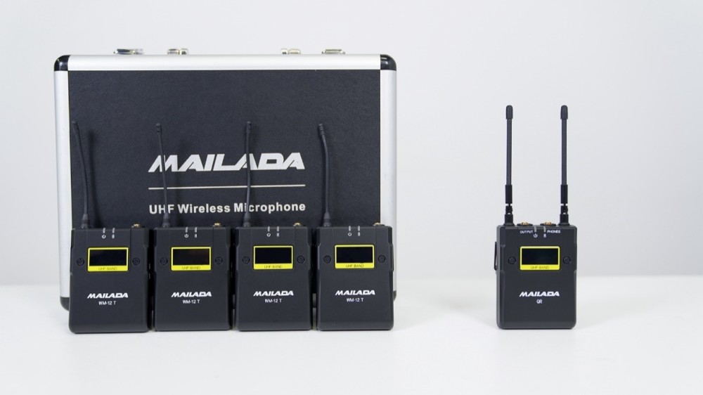 高性价比视频up主录音设备麦拉达wm12无线麦克风开箱