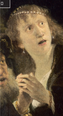 惊恐的女人彼时,伦勃朗即将迈入三十岁大关,他是一位野心勃勃的画家.