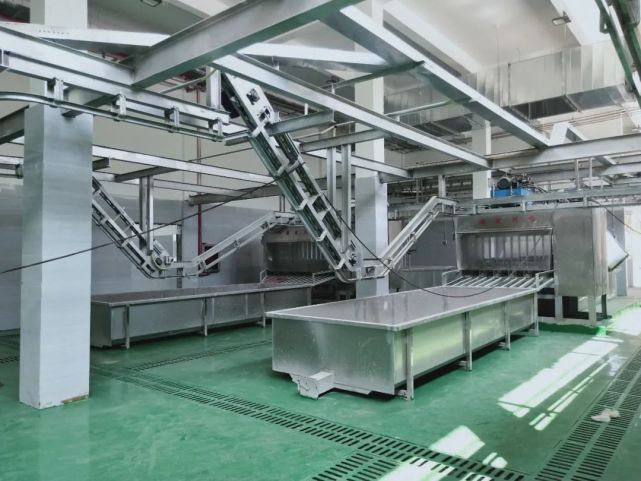 运行无害化处理车间完工后均全部安装好生产车间内的屠宰设备以及消防