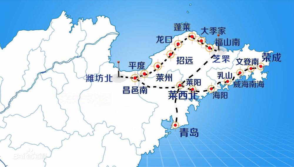 正在建设中的潍烟高铁,是一条连接潍坊市与烟台市的高速铁路,由昌邑站