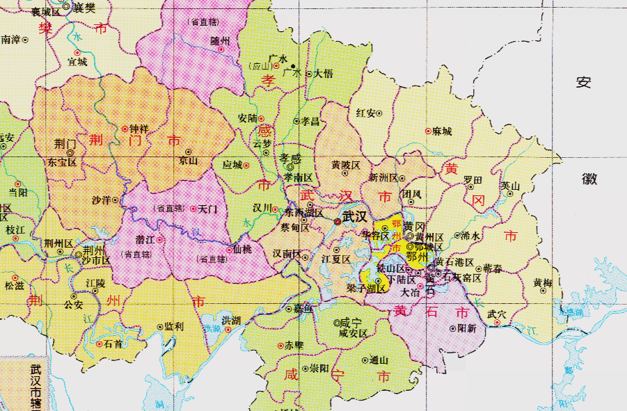 湖北省的區劃調整12個地級市之一孝感市為何有7個區縣