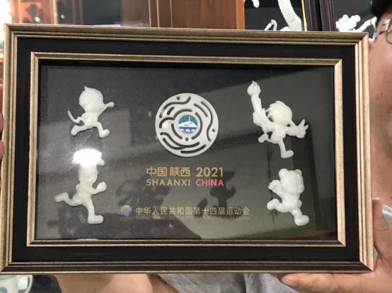 西安工匠手工打磨玉制秦岭四宝