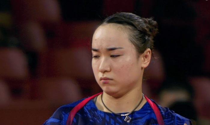 女团30夺金伊藤美诚被孙颖莎打出生无可恋表情包吐舌头撇嘴