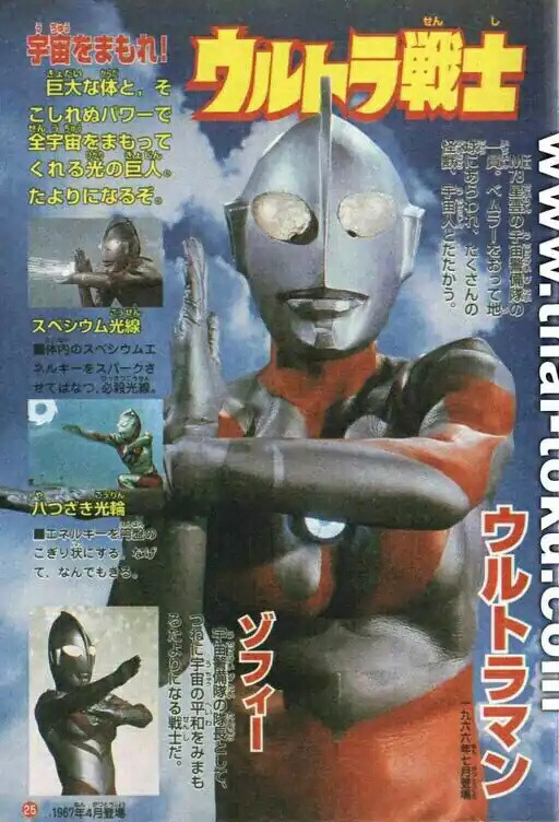 奥特曼的起源,初代奥特曼大百科