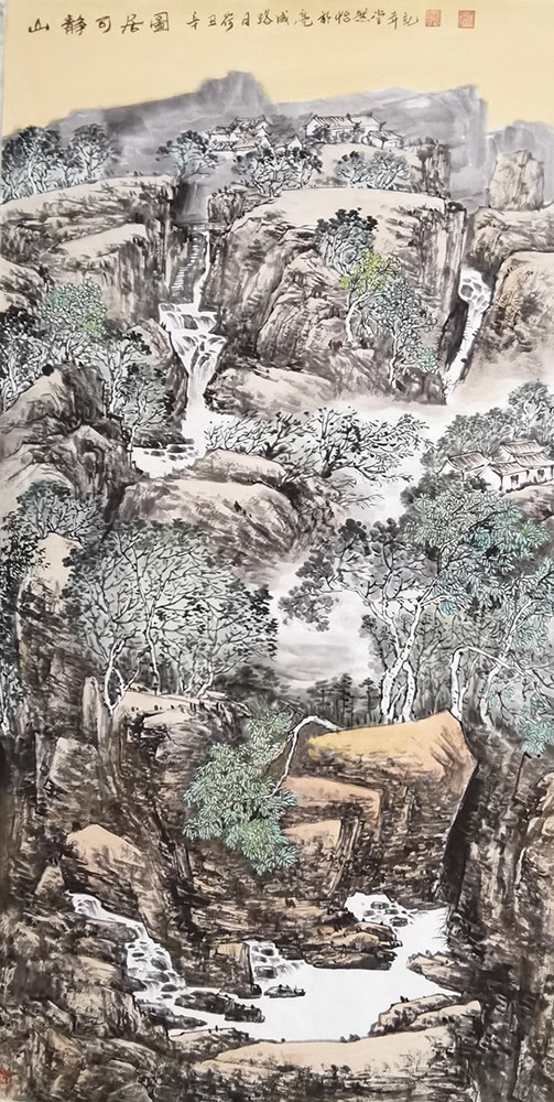 路成亮|《党旗下的艺术家》国家级优秀书画作品展