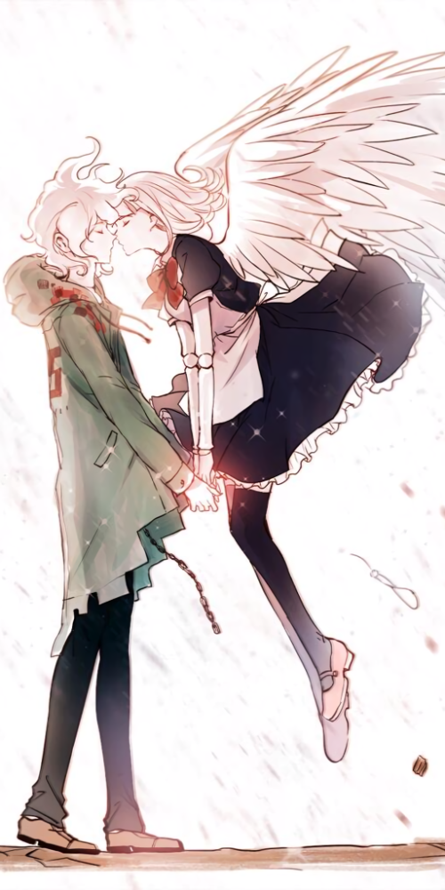 弹丸论破 狛枝凪斗x七海千秋 动漫全面屏cp壁纸分享 腾讯新闻