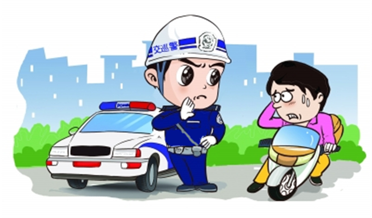 一盔一带警察蜀黍和你约定头盔必须戴起来啦