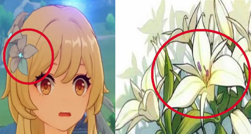 游戏中真正在头上顶着塞西莉亚花的人其实是温迪.