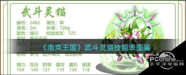 洛克王国武斗灵猫技能表图鉴_腾讯新闻