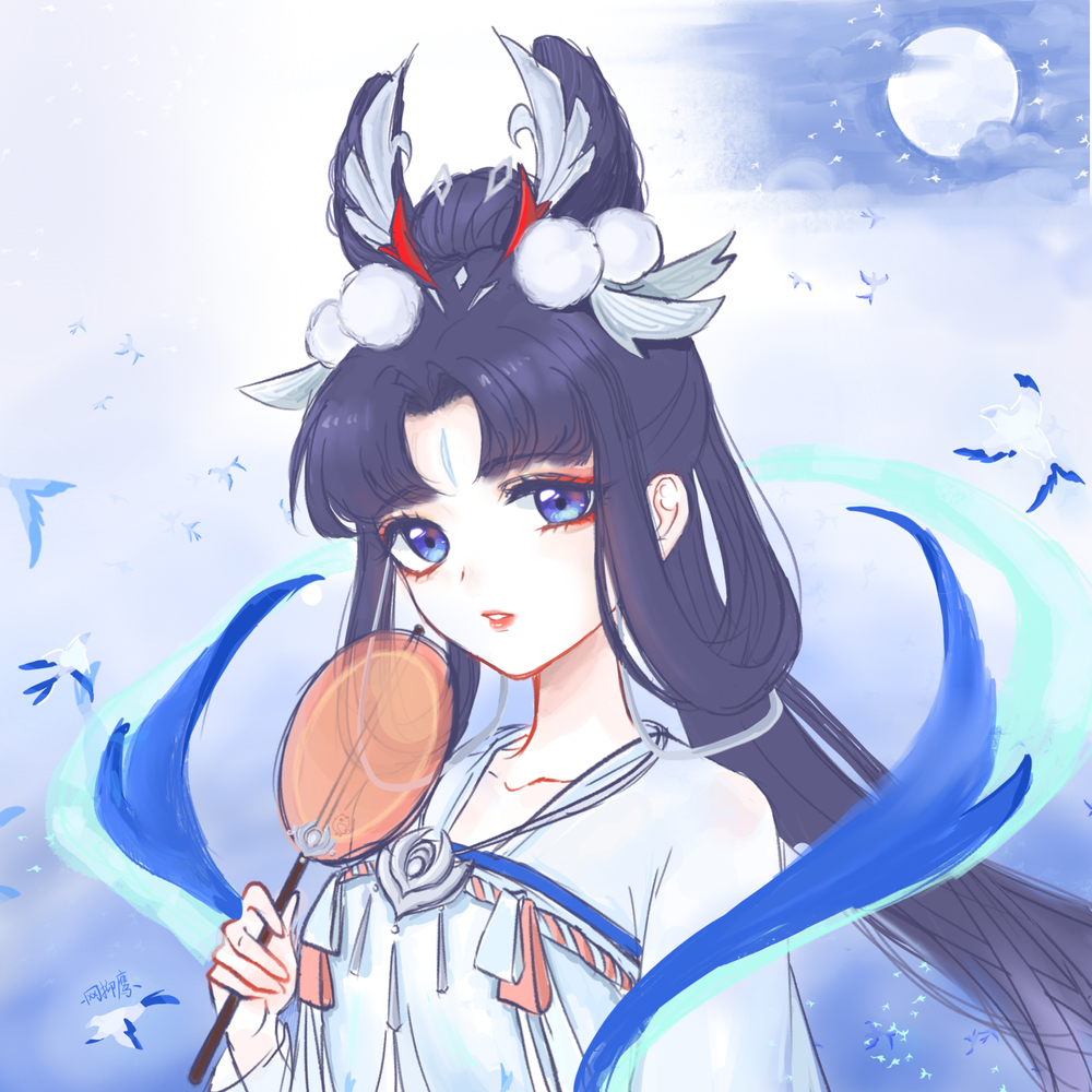 王者英雄头像-嫦娥(2):我们,以温柔驱遣强者