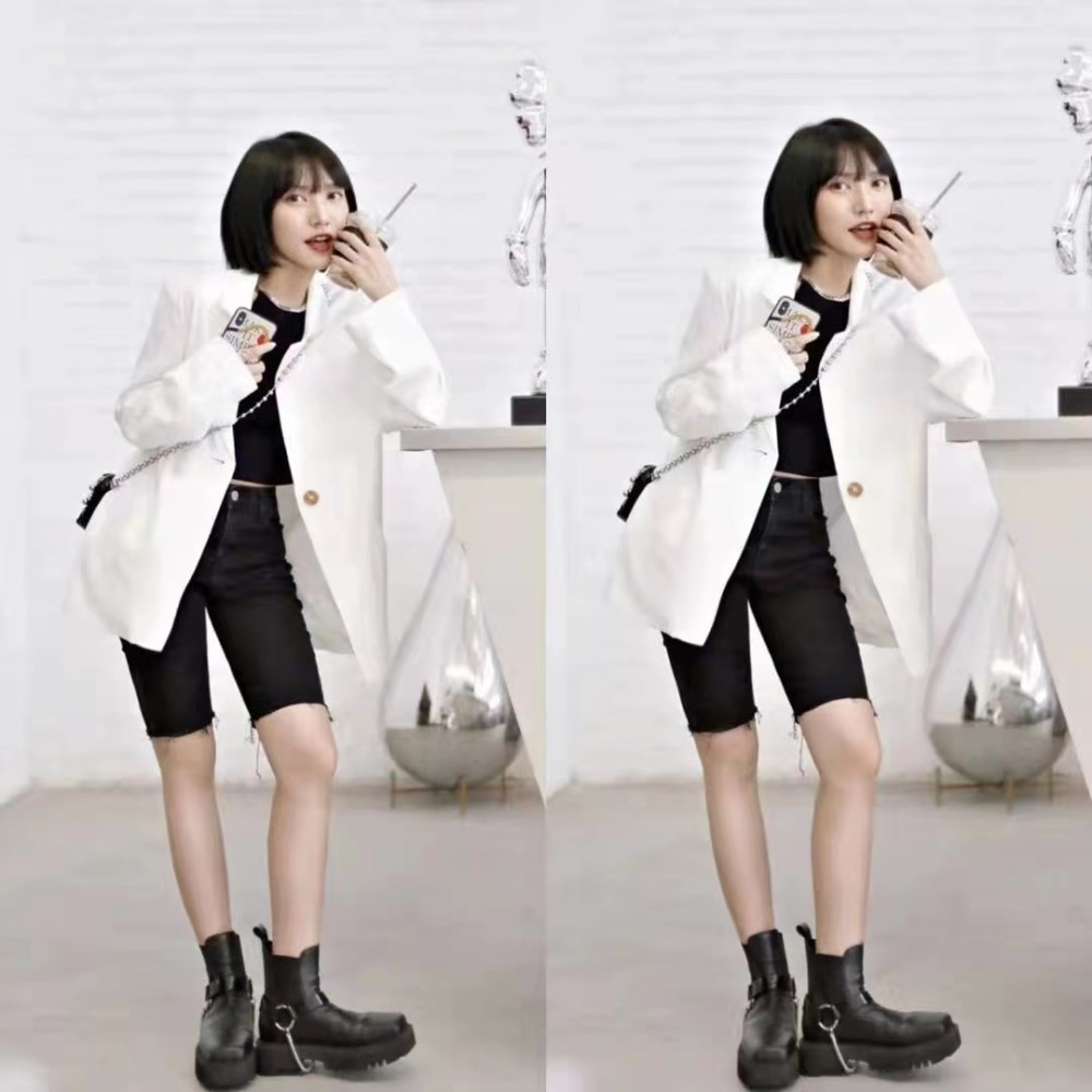 身高只有1米52的她,却穿出1米65既视感,只靠穿搭就能做到?