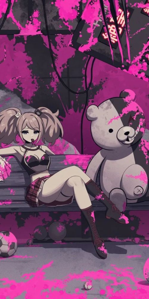 弹丸论破江之岛盾子动漫全面屏壁纸是你没见过的盾子