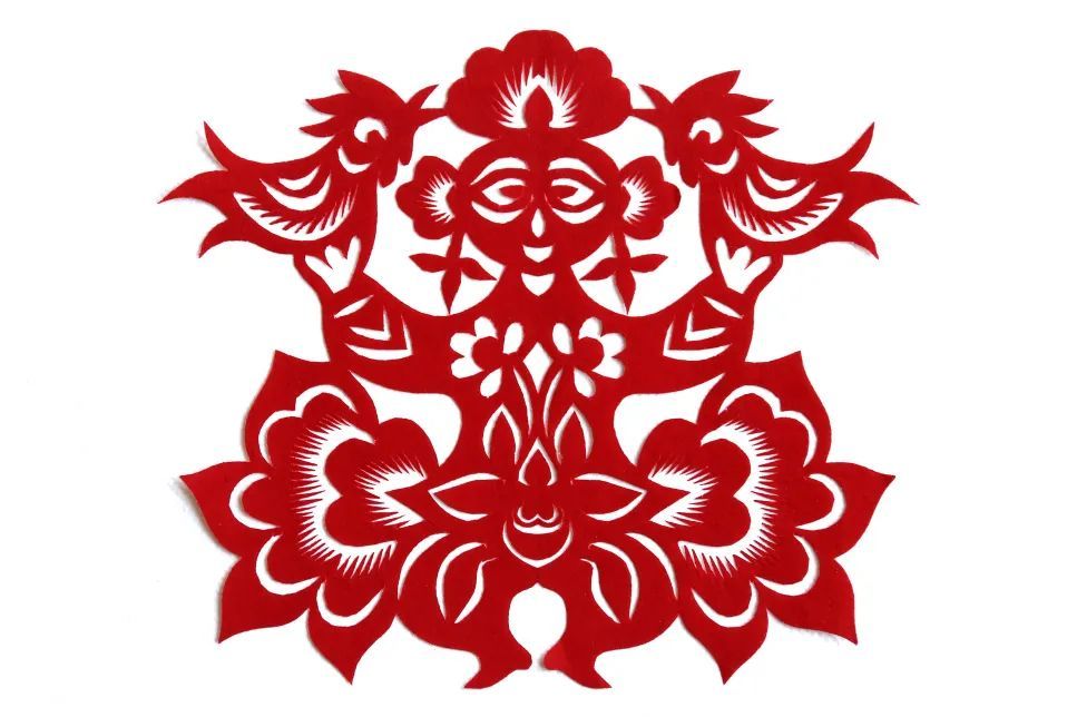 陕北剪纸中的百变女神