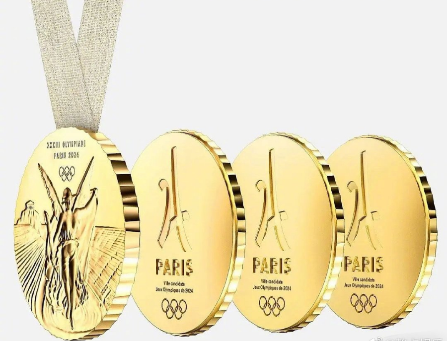 2024巴黎奥运会奖牌设计理念公布！一分为4，太期待了！_腾讯新闻