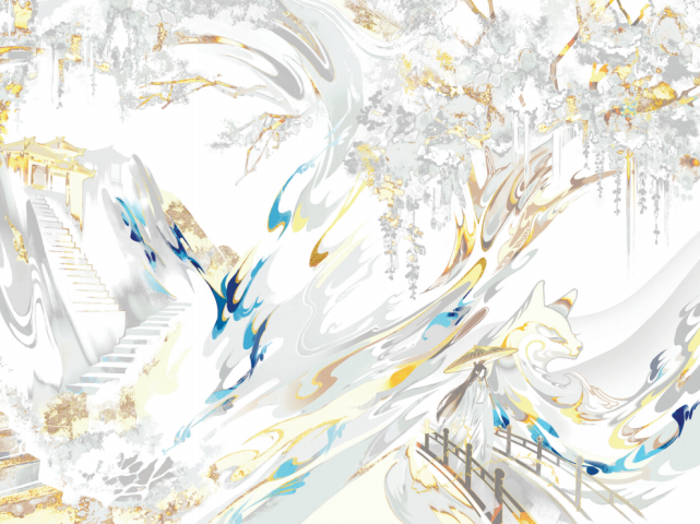 2张画师害谷绘制的人物立绘折卡登场人物有墨燃,夏司逆,薛蒙,师昧,楚