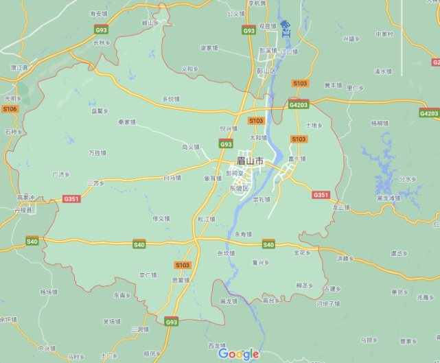 东坡区地图6,建国后眉山:1950年置眉山专区,专署驻眉山县,辖眉山,彭山