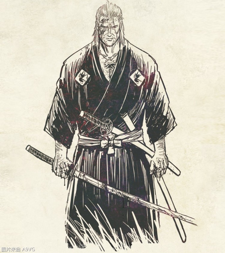 原创和风漫画巫师浪人即将众筹杰洛特追踪雪女