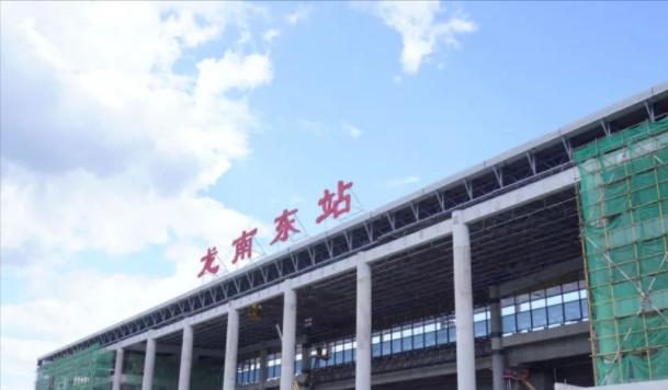 江西南大门喜添车站为赣深高铁中间站点预计今年年底投运