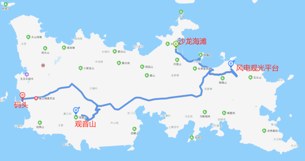 公号"衢山旅游"可以购买船票推荐路线d1:三江码头衢山岛码头凉峙村d2