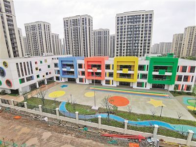即将于9月投用的义蓬幼儿园.