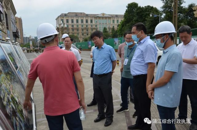 市城管委副主任何汝云莅蒲调研城市管理和城乡环境综合治理工作