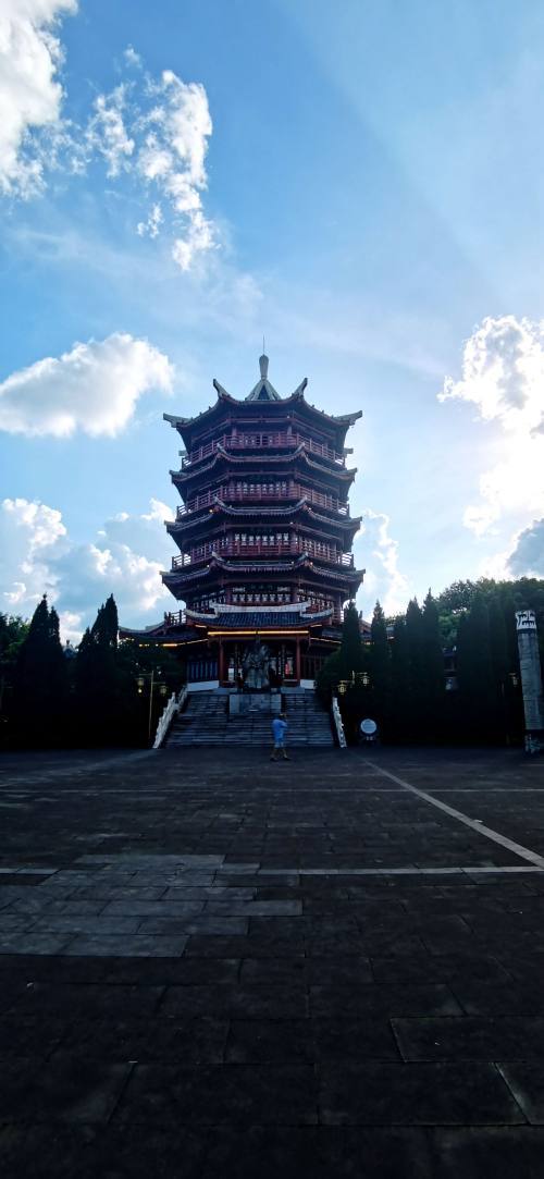 图片夕照开汉楼