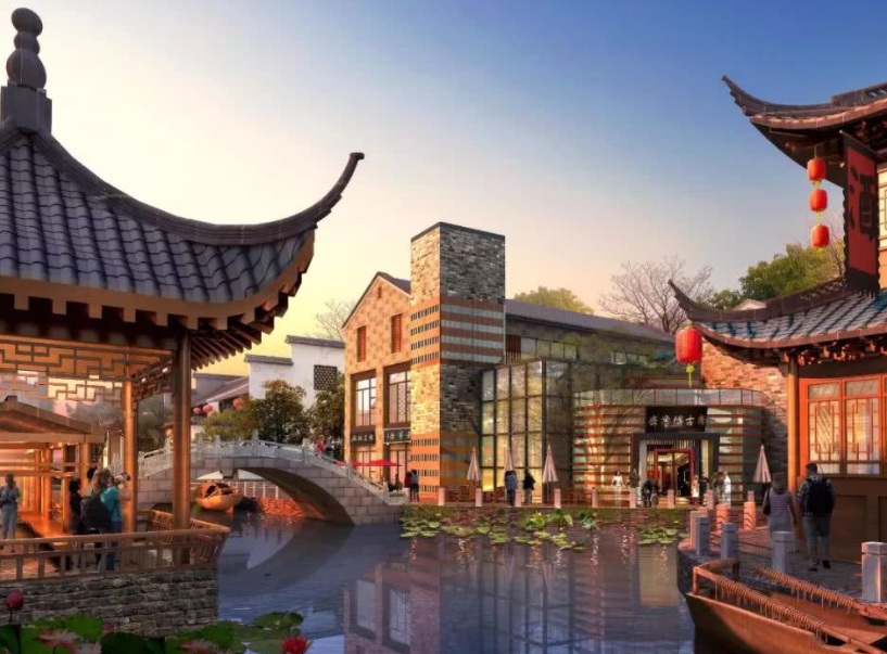 河南一个人造玉都古城,占地1300亩,有"南阳明珠"的美称