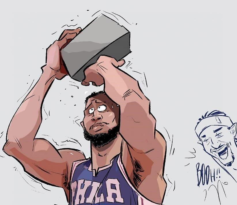 还想骗人!西蒙斯训练三分百步穿杨,被球迷一眼看穿真假