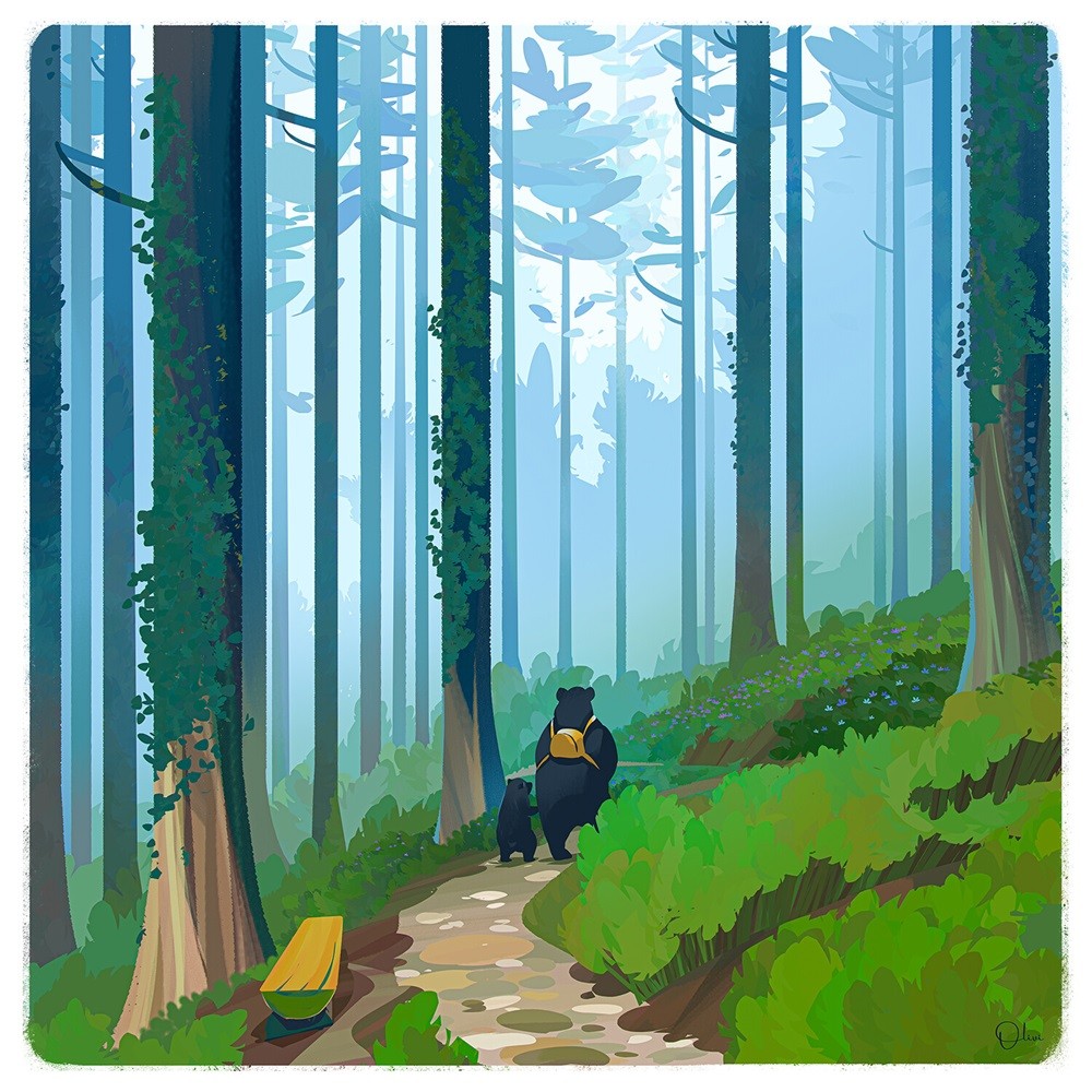 12张安静美好的景观插画设计