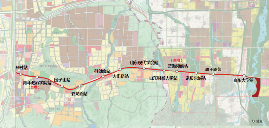 济南地铁八号线线路图图片