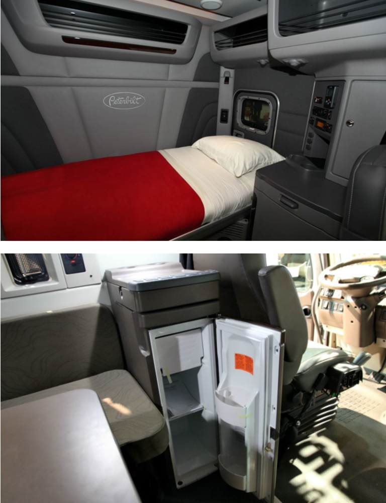 有必要为工作场所,休息场所创造比较好的条件,因此美国卡车驾驶室的