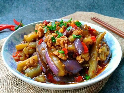 油而不腻的肉沫烧茄子,咸鲜适中,超级下饭|烧茄子|茄子|郫县豆瓣酱|大