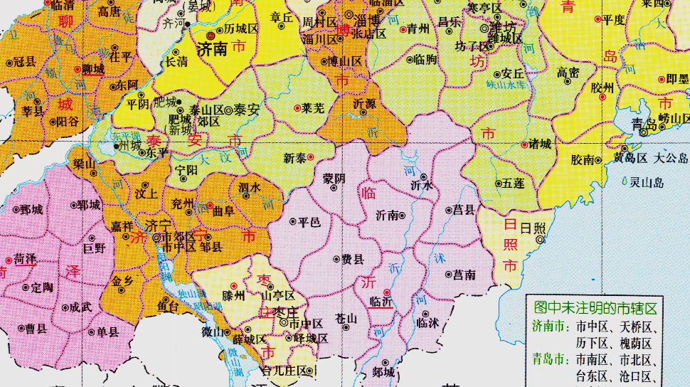 山东济宁十二县地图图片