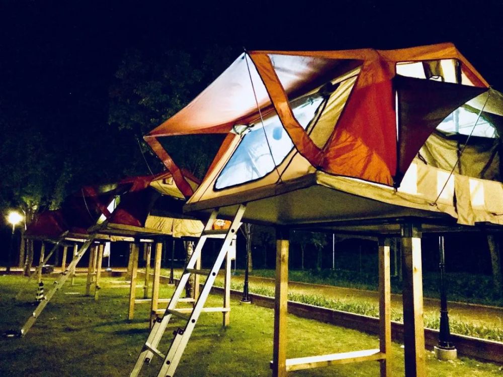 初秋夏末来一场浪漫露营搭帐篷看星星玩出新花样
