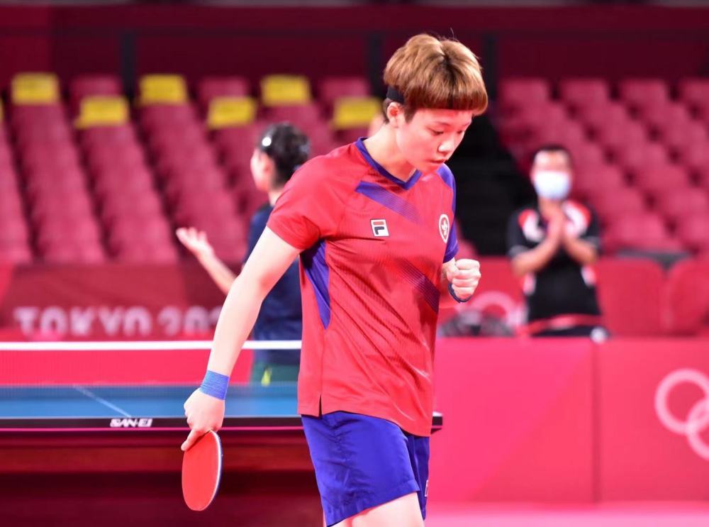 港真d香港乒乓球一姐杜凯琹拼尽全力为国争光