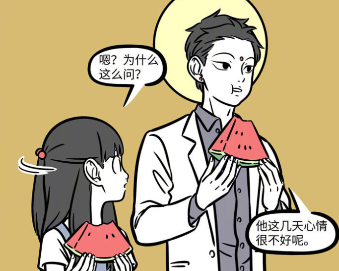 非人哉观音请吃西瓜哪吒心情不好徐小宝开心起来