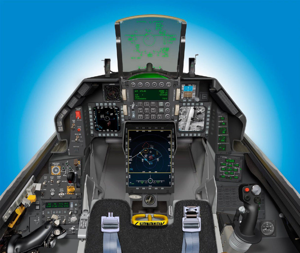 f16战斗机座舱进化史从仪表为主到全玻璃化见证科技的进步