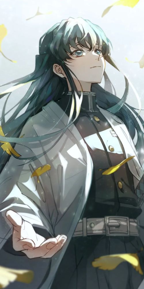 鬼灭之刃时透无一郎动漫全面屏壁纸智商碾压的帅小伙