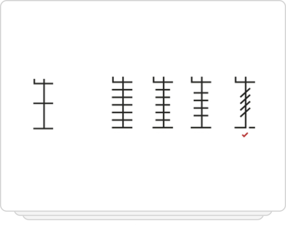 笔画与图形同构的字体图片