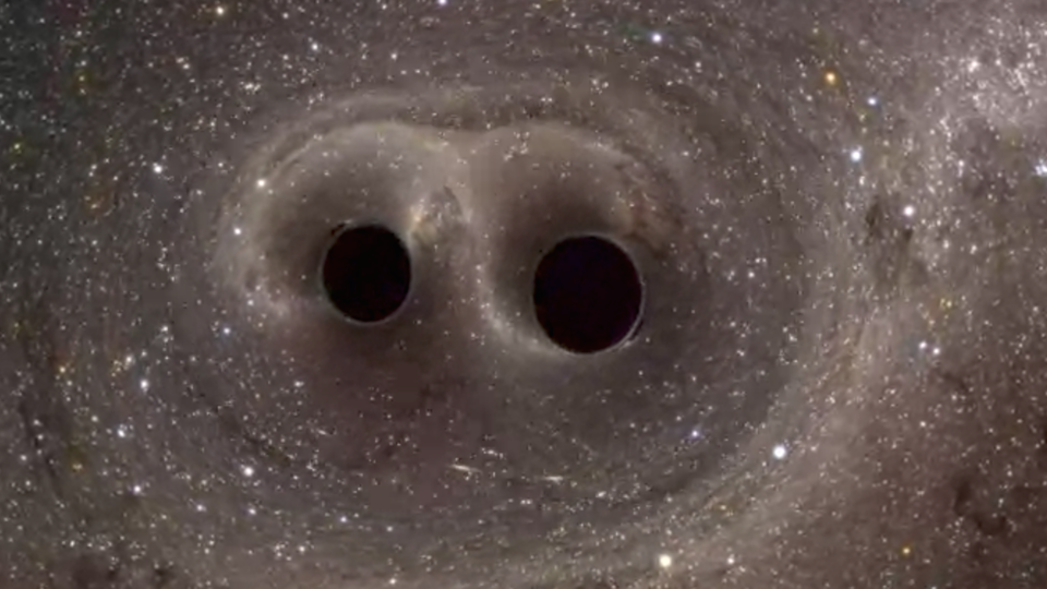 一个视角两个可视面你难以想象的双星黑洞