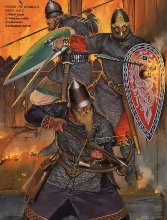 抵抗蒙古入侵的基辅罗斯军队