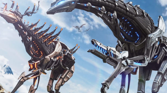 方舟生存进化泰克跨步者是采集大师有了它万丈堡垒平地起