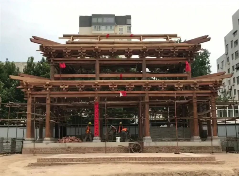 临汾市区修建财神楼文化展览中心▌东城要建体育馆