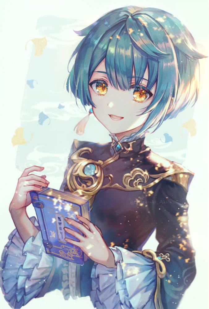 行秋画稿:在下只是喜静爱书,不是女生!_腾讯新闻