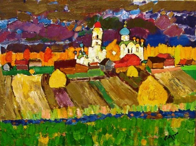 色彩丰富的俄罗斯风景油画太美了