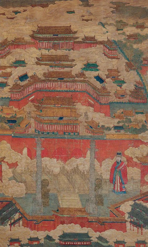 从收藏在中国国家博物馆的明代画作《北京宫城图》中可以看到,最下方