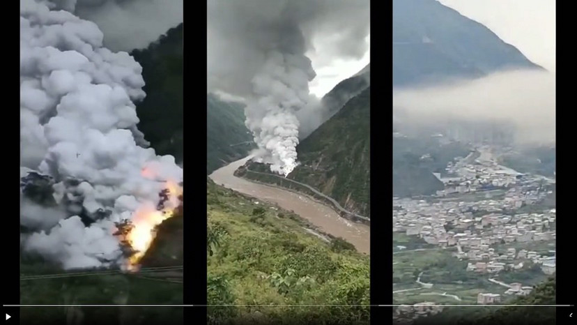一辆装载有28吨黄磷的货车在四川雅安市汉源县境内发生侧翻,黄磷泄漏